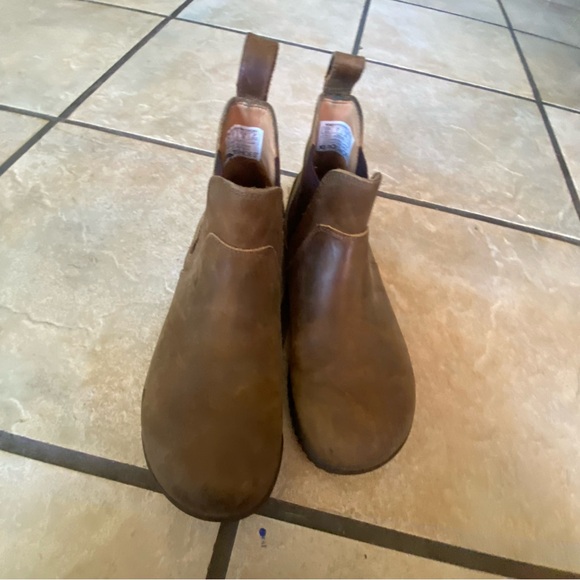 Xero Shoes Ridgeway Chelsea ankle Boot brown tan 8.5 barefoot full grain leather - Picture 5 of 9